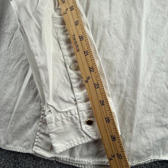 Gucci Italy Slim Fit White Button Up Shirt Size 16 Long Sleeve Hidden Buttons - Picture 9 of 16